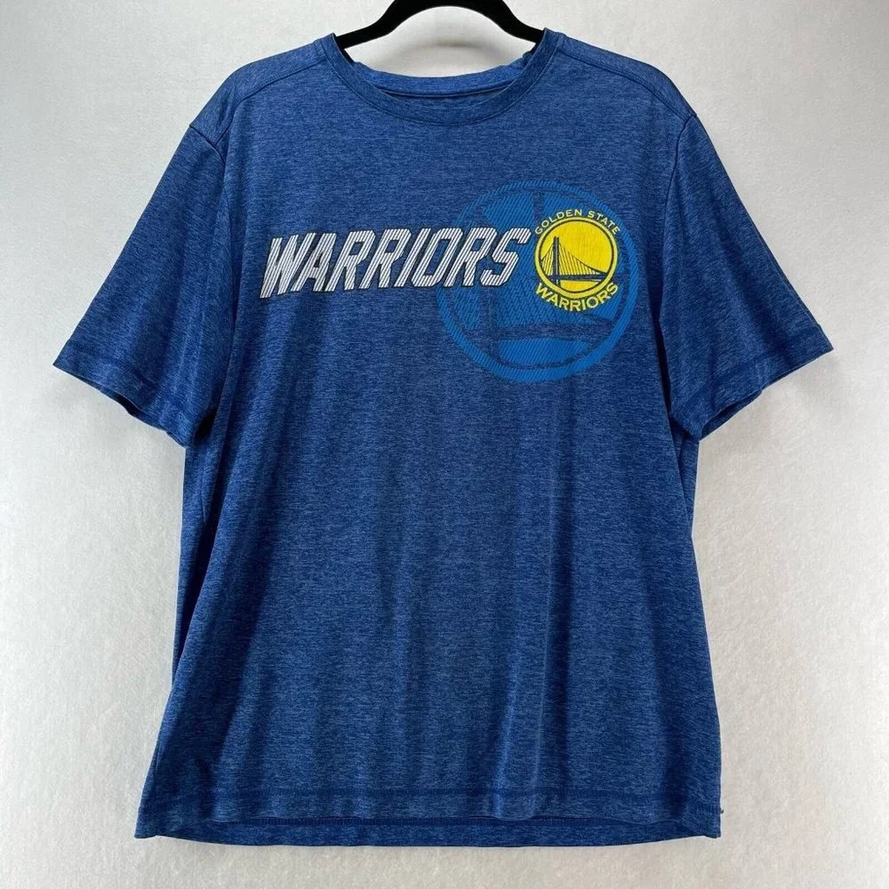 Golden State Warriors NBA TX3 Cool T-Shirt Mens Large Short Sleeve Jersey Blue